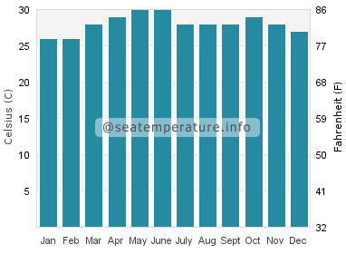 Water temperature in Srivardhan