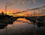 Sunset at the marina.