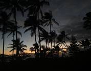Before sunrise at Haena looking east.