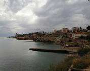 Pogled na plaže sa termalnim izvorima u Edipsosu