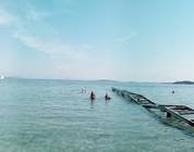 Dassia beach panorama