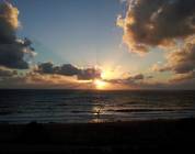 Sunserat the beach