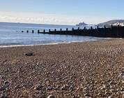 Looking west towards the pier