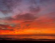 Amanece en Benicassim, playa Almadraba