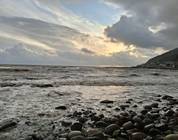 View from Newcastle Rock pool looking towards harbour