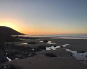 Early morning swimming in caswell bay