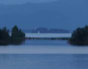 Blick vom Illasbergsee zum Forggensee