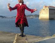 Le chevalier Georges sur le ponton de la plage du Lido à Toulon. Var