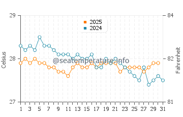 Temperature dell'acqua a Black River a gennaio