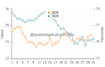Temperatura vode u Činčani u siječnju