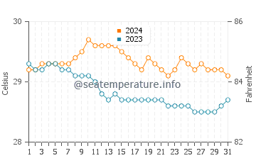 Wassertemperatur Maguling im Januar