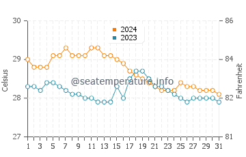 Wassertemperatur Marihatag im Januar