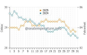 Temperatura vode u Poigar u siječnju