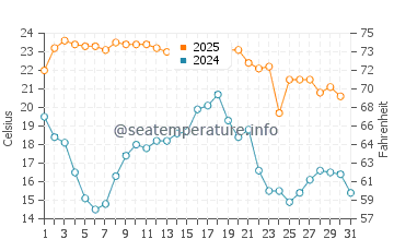 Wassertemperatur Port Alfred im Januar