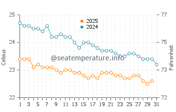 Temperature dell'acqua a Safaga a gennaio