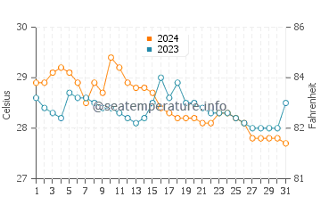 Temperatura vode u San Remigio u siječnju