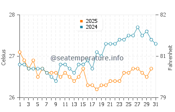 Temperatura vode u Tiruvottiyur u siječnju