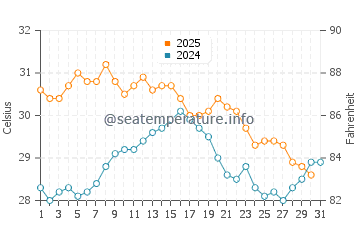 Wassertemperatur Vilankulo im Januar
