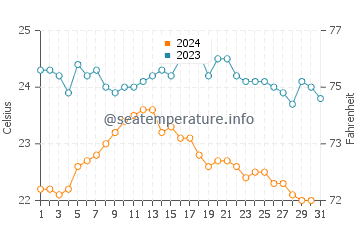 Temperature dell'acqua a Las Playitas ad ottobre