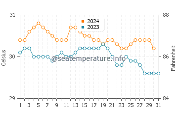 Wassertemperatur Levittown im Oktober