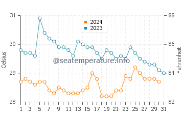 Temperature dell'acqua a Playa Negra ad ottobre
