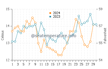 Temperature dell'acqua a Caleta Horcon a novembre