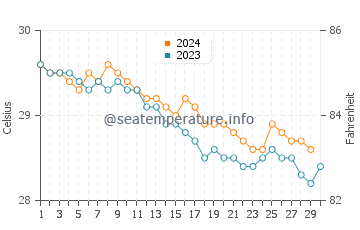 Temperature dell'acqua a Cap Cana a novembre