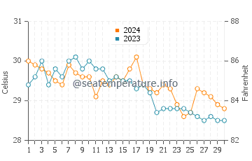 Températures de l'eau à Haad Rin en novembre