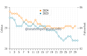 Temperature dell'acqua a Loiza a novembre