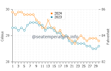 Temperature dell'acqua a Maho Bay a novembre