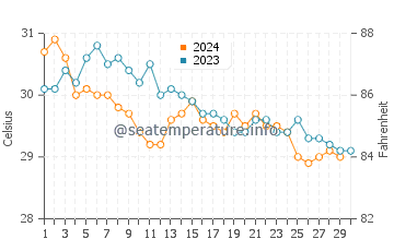 Temperatura vode u Ngapali u studenom