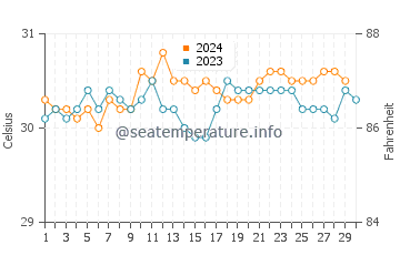 Températures de l'eau à Ngenden en novembre