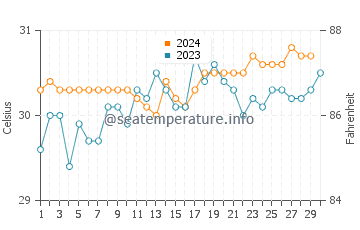 Temperatura vode u Panarukan u studenom