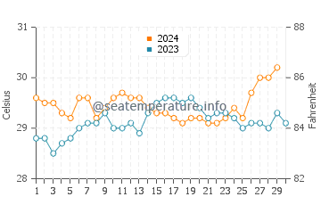Temperatura vode u Piru u studenom