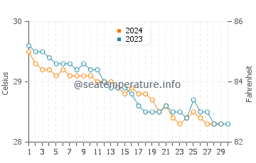 Temperature dell'acqua a Playa Bávaro a novembre