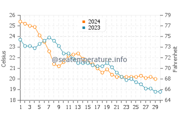 Temperature dell'acqua a Playa Hawaii a novembre