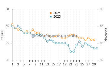 Temperature dell'acqua a Playa Sucia a novembre