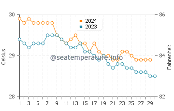 Temperature dell'acqua a Sapphire Beach a novembre