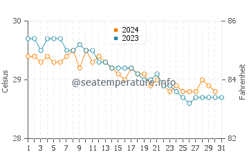 Wassertemperatur Anse-à-Galets im Dezember