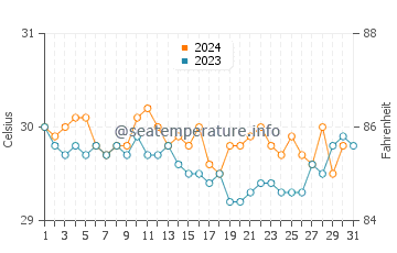 Wassertemperatur Ifalik im Dezember