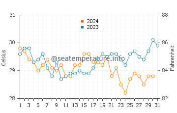 Wassertemperatur Irapa im Dezember