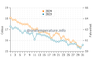 Wassertemperatur Campomarino im Dezember