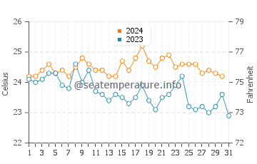 Temperature dell'acqua a Masada a dicembre