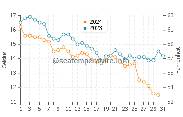 Wassertemperatur Molfetta im Dezember