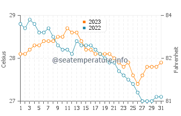 Wassertemperatur Paracale im Dezember