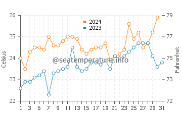 Wassertemperatur Port Edward im Dezember
