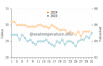 Wassertemperatur Tafunsak im Dezember