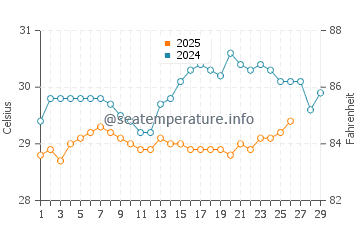 Temperatura vode u Kauman u veljači