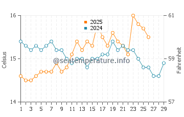Temperature dell'acqua a Playa de San Juan a febbraio