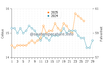 Temperature dell'acqua a Playa del Postiguet a febbraio